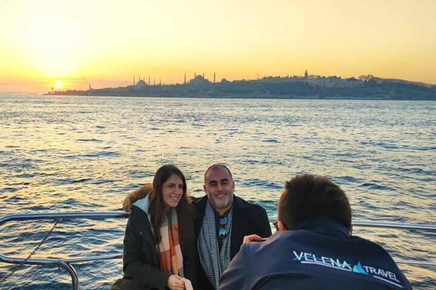 Bosphorus Sunset Cruise on Luxury Yacht