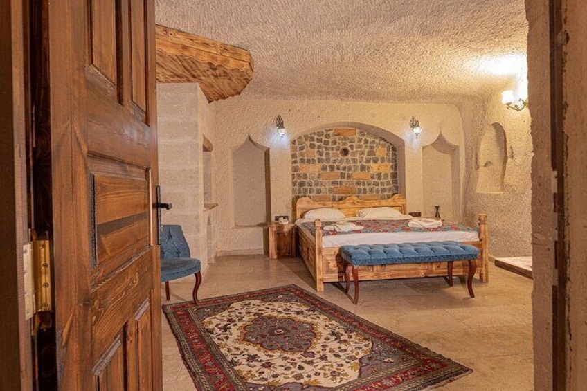 A regular cave room in Cappadocia