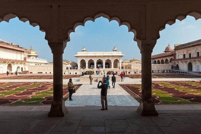 Agra Fort Gardens in Agra