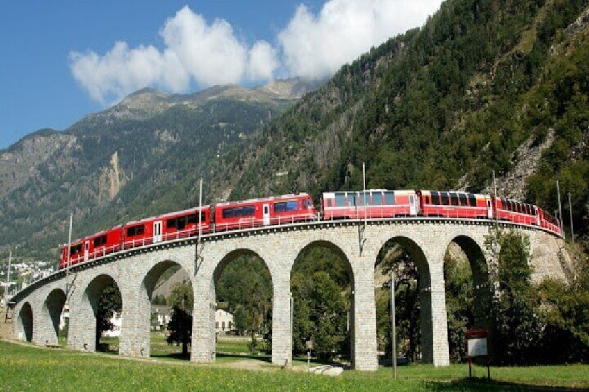 From Milan: St. Moritz and Bernina Express Panoramic Tour