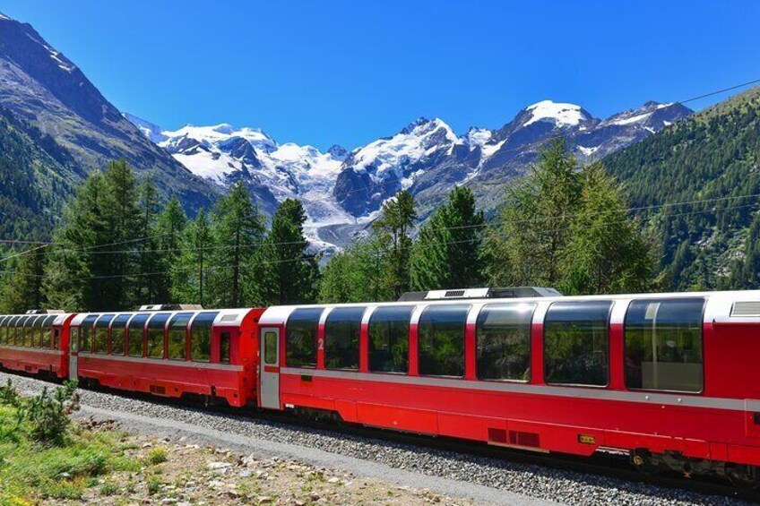 From Milan: St. Moritz and Panoramic Bernina Express Tour