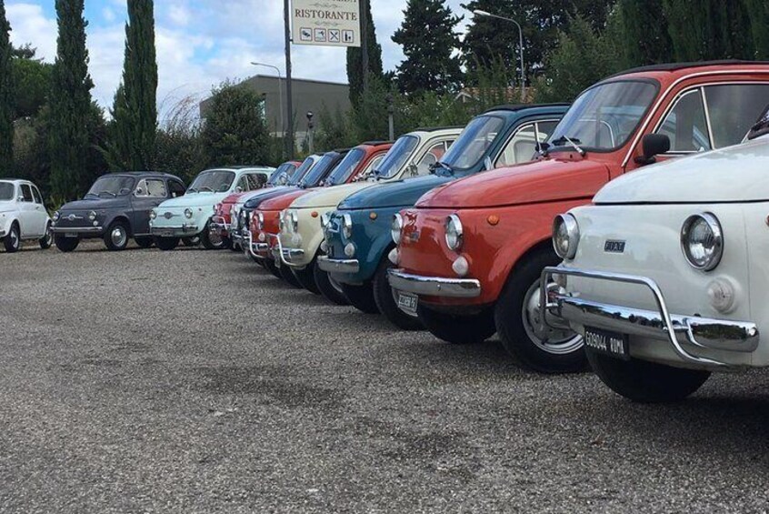 Private Vintage 500 Fiat tour in Tuscany