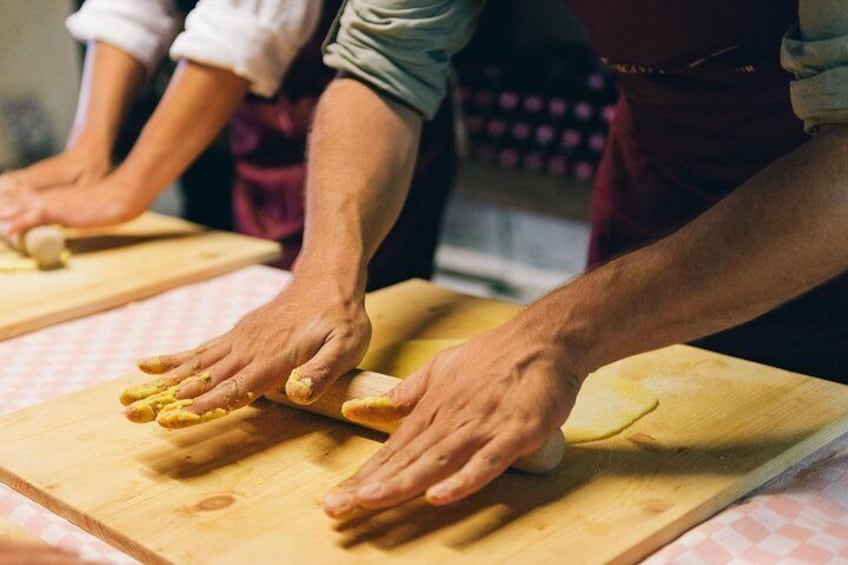 Cooking Class in Tuscan Farmhouse from San Gimignano