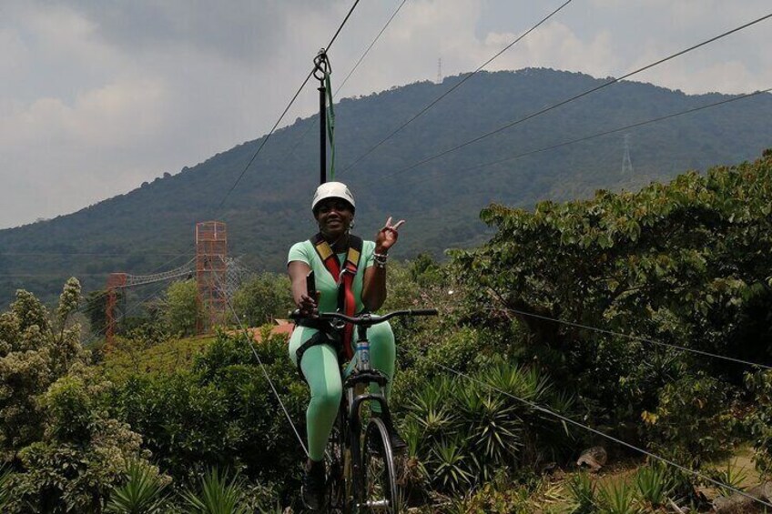 Bike Zipline, Rainbow Slide, Swings and All Cafe Albania 