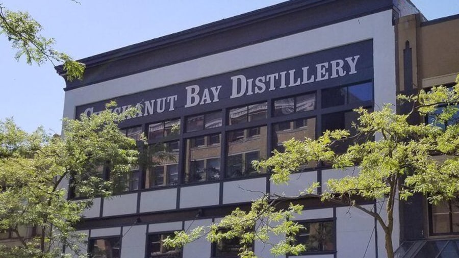 The historic Chuckanut Bay Distillery building, former home of JC Penney.