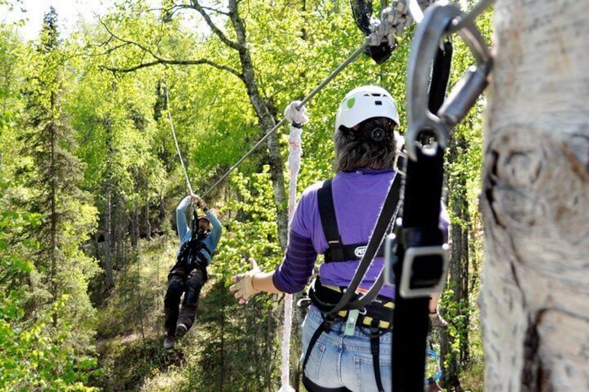 Zipping in