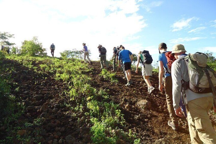 El Hoyo Volcano Hike with two craters, one fumarole and great panoramic views