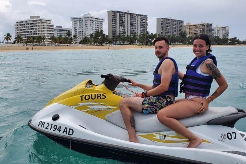 Explore Isla Verde's Waters: Jet Ski Adventure in Puerto Rico