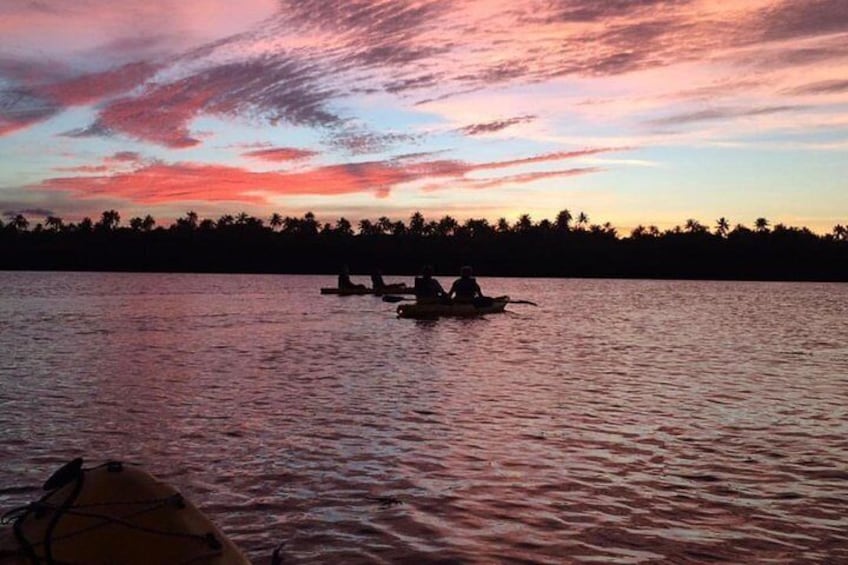 Sunset at the Bio Bay
