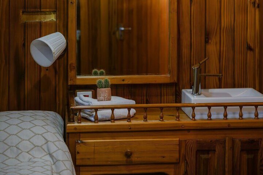 Bathrooms are available on board, providing a convenient space to change into your swimsuit