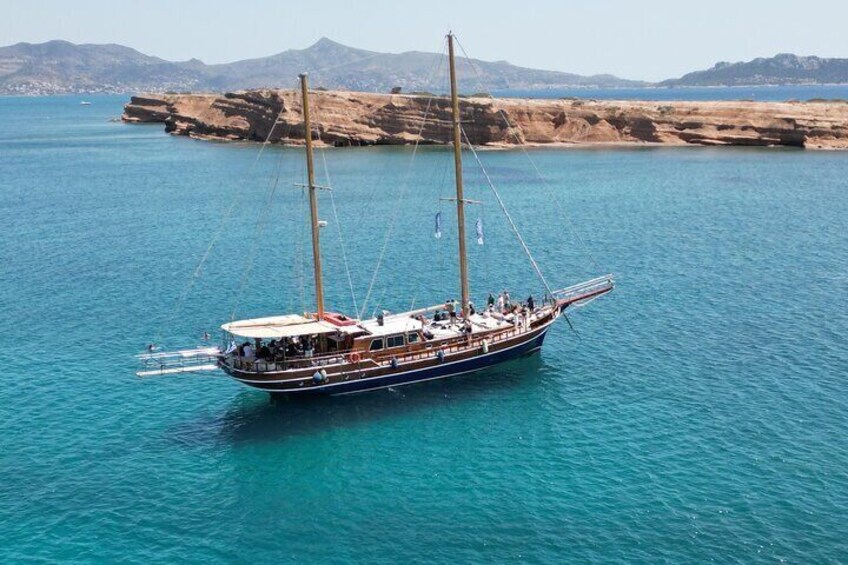 All Day Cruise -3 Islands to Agistri,Moni, Aegina with lunch and drinks included