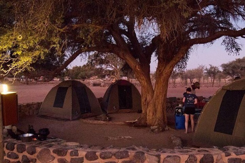 Camping at Sesriem