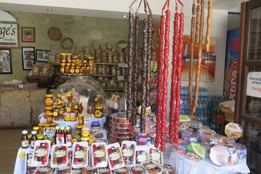 Enjoy a tasting of traditional village products