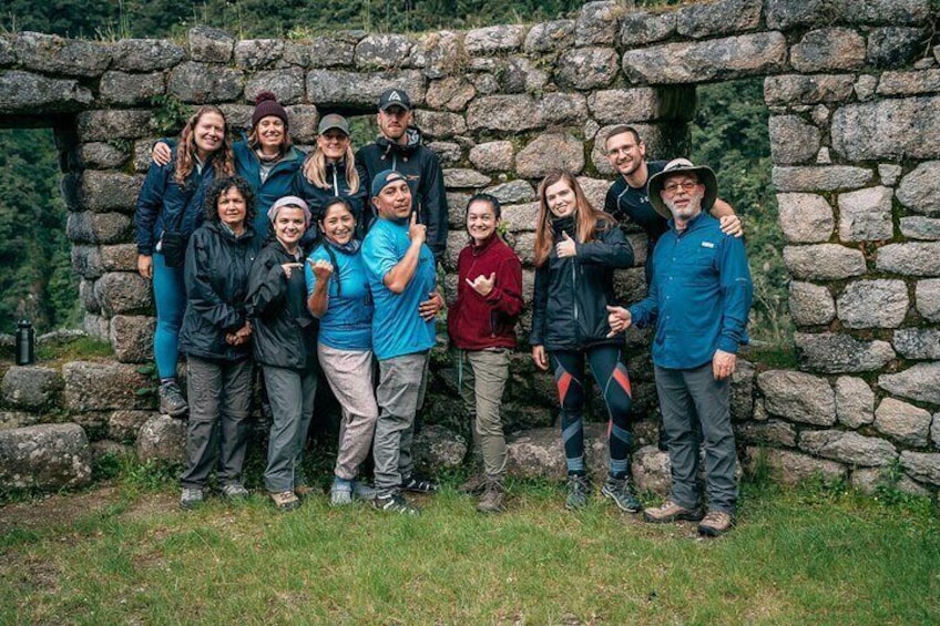 Inca Trail Trekkers at Winaywayna