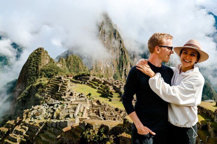 Couple at Machu Picchu