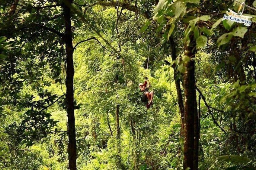 Zip Line La Carpintera. Half day Tour ZipLine+ Rappel +hiking