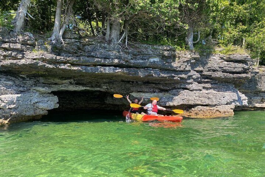Another satisfied couple at Cave Point