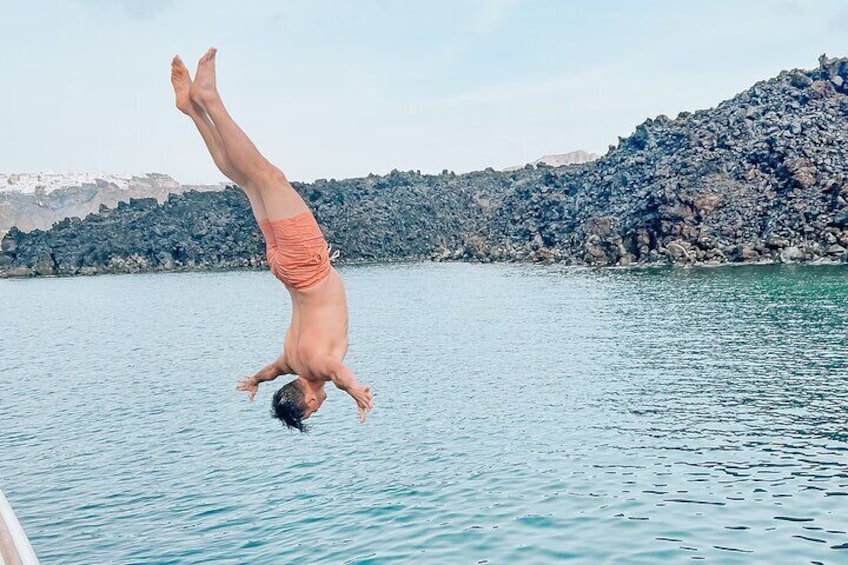 Dive at Santorini's Hot Springs