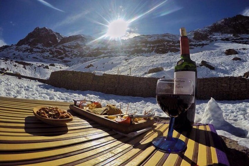 Half Day Private Trip to Valle Nevado with Cheese and Wine Carbon Neutral trip