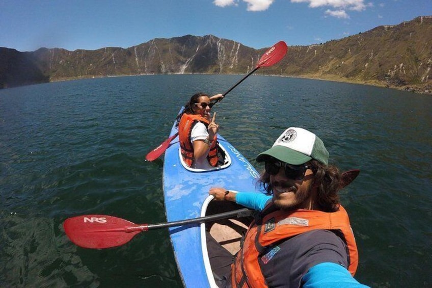 Kayaking Quilotoa Crater Lake