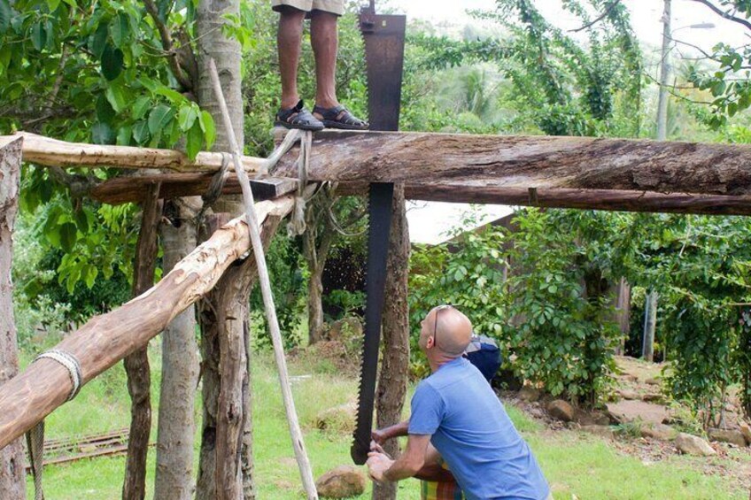 Sawing of wood