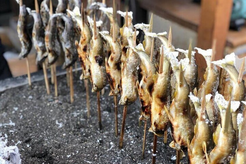 Freshly caught ayu