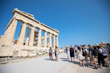 Tidlig morgen guidet spasertur i Akropolis og Plaka
