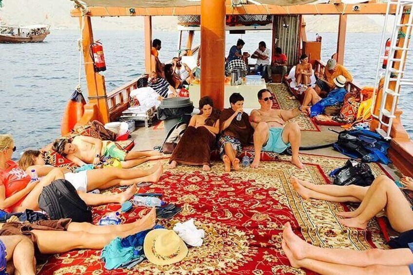Khasab Dhow cruise-Half day with summing, dolphin watching