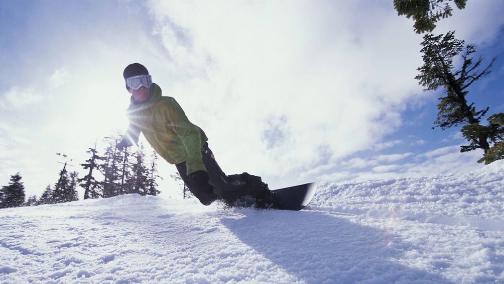 Snowboarder in Brighton