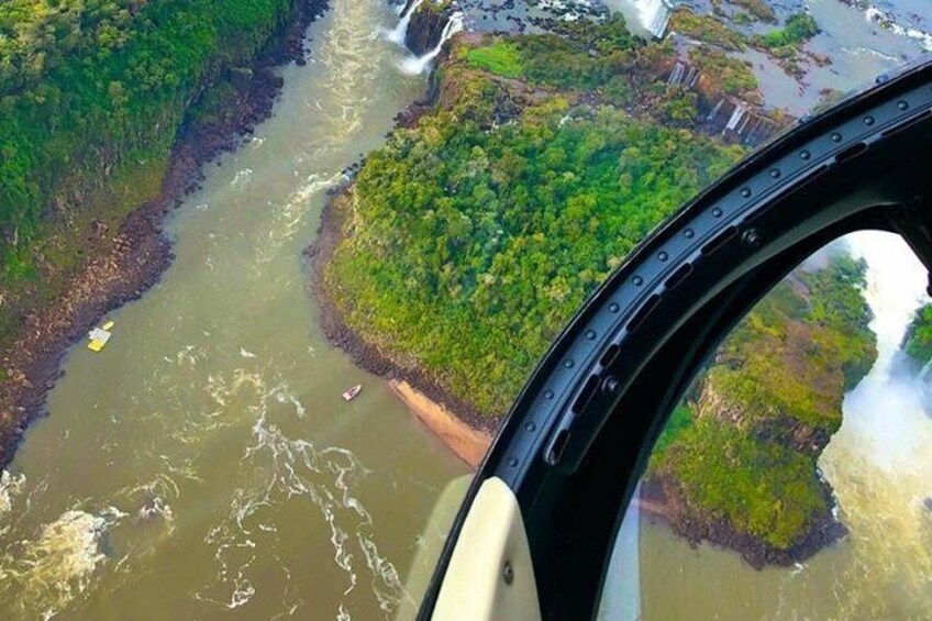 Helicopter over the Falls