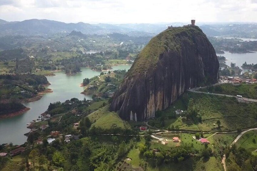 Private Guatape tour plus options like paragliding ATV fruits food from Medellin
