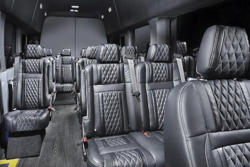 Transit/Sprinter Vans 1-14 passenger interior