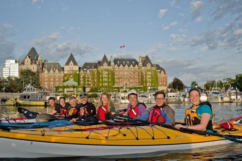 In front of the Empress Hotel