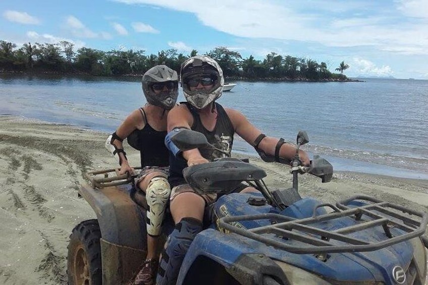 A unique way to enjoy the beach in Fiji is on an ATV