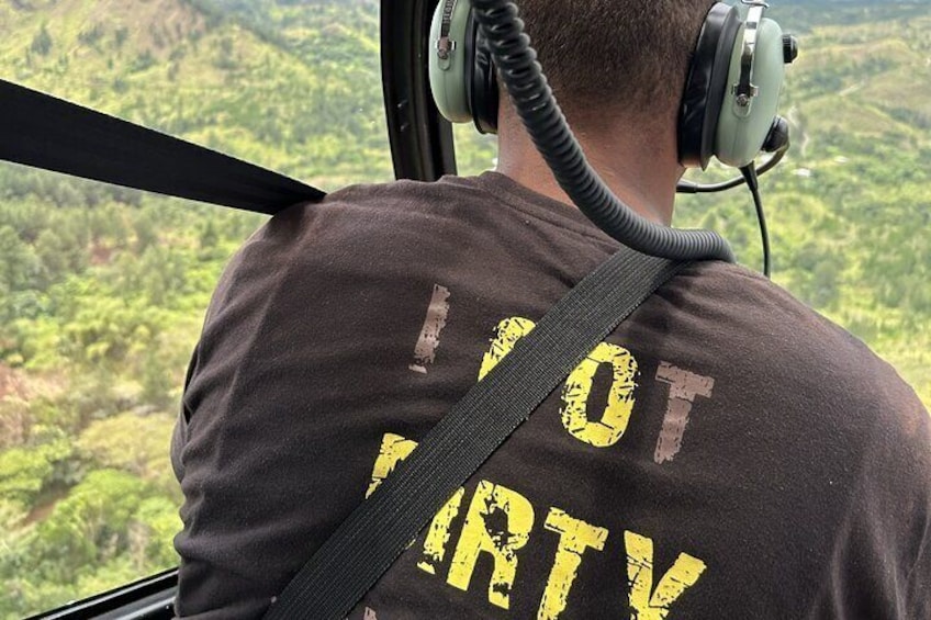 Your return journey offers a stunning bird's eye view of Viti Levu.