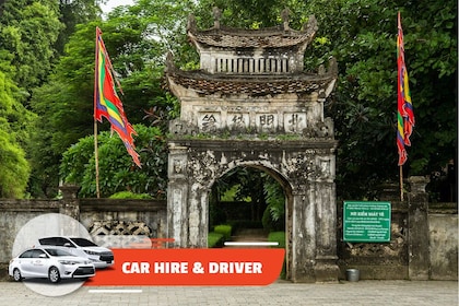 Biluthyrning och chaufför: Heldags Hoa Lu & Tam Coc från Ha Noi