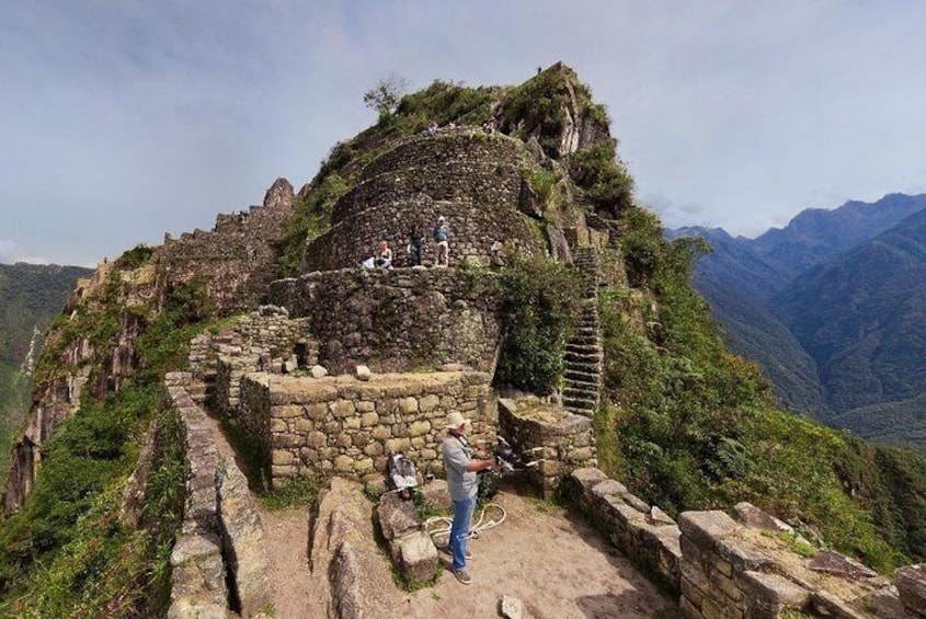 Inca ruins on Huaynapicchu mountain