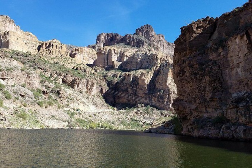 Paddling Canyon Lake in the Tonto national Forest