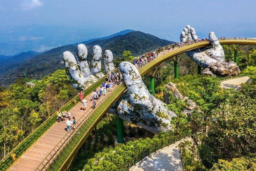 Golden Bridge & Ba Na Hills with Buffets Lunch ,2 ways cable car
