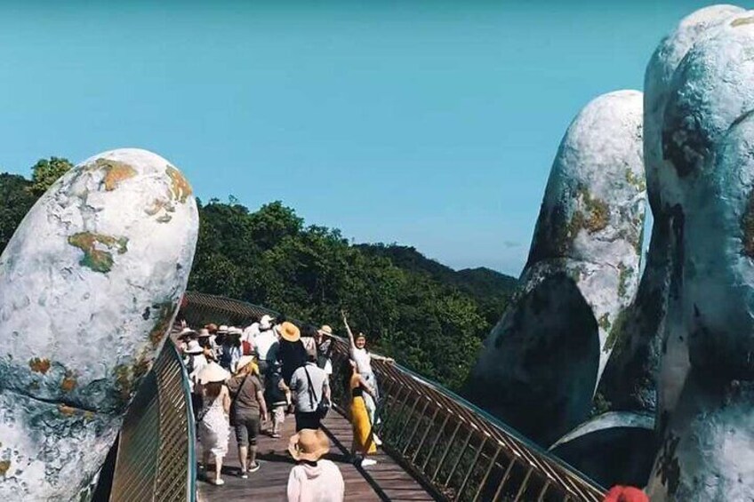 PRIVATE Golden Bridge & Ba Na Hills full day from Danang City