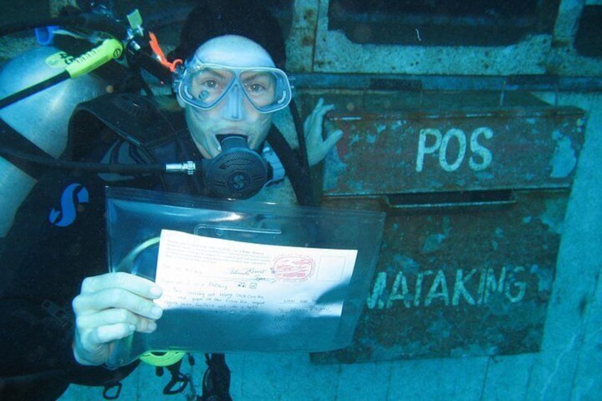 underwater postbox