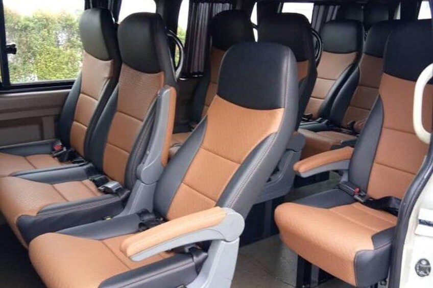 Minibus internal seating