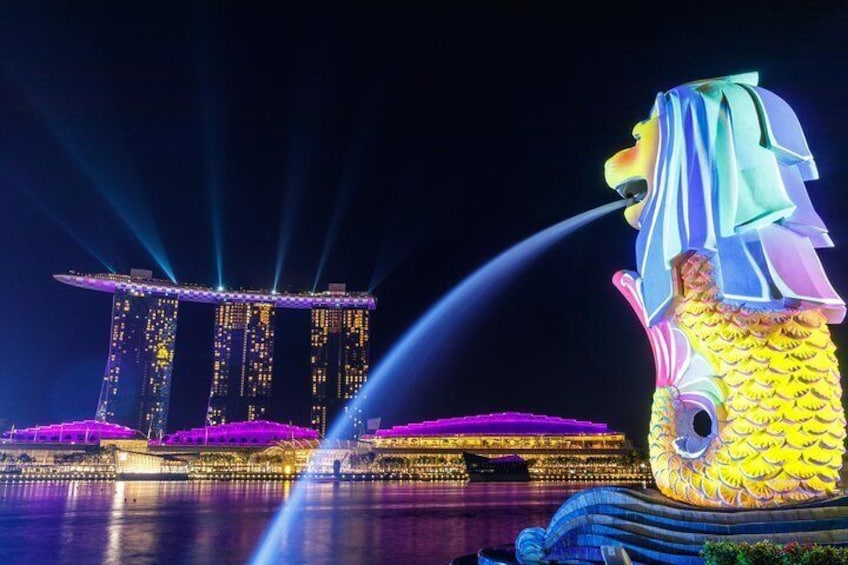 Merlion Park and MBS Singapore