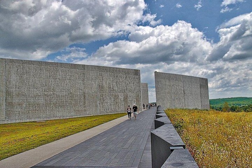 This segment of the cross-state tour ends near the Flight 93 National Memorial. It honors brave passengers who rushed hijackers and stopped them from flying to their target in Washington, D.C.