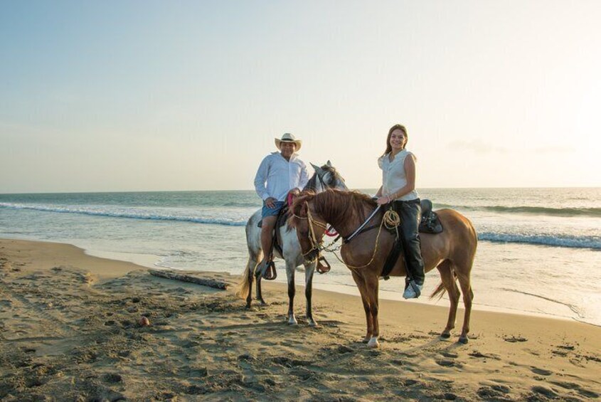 We enjoy the best experience in the beach 