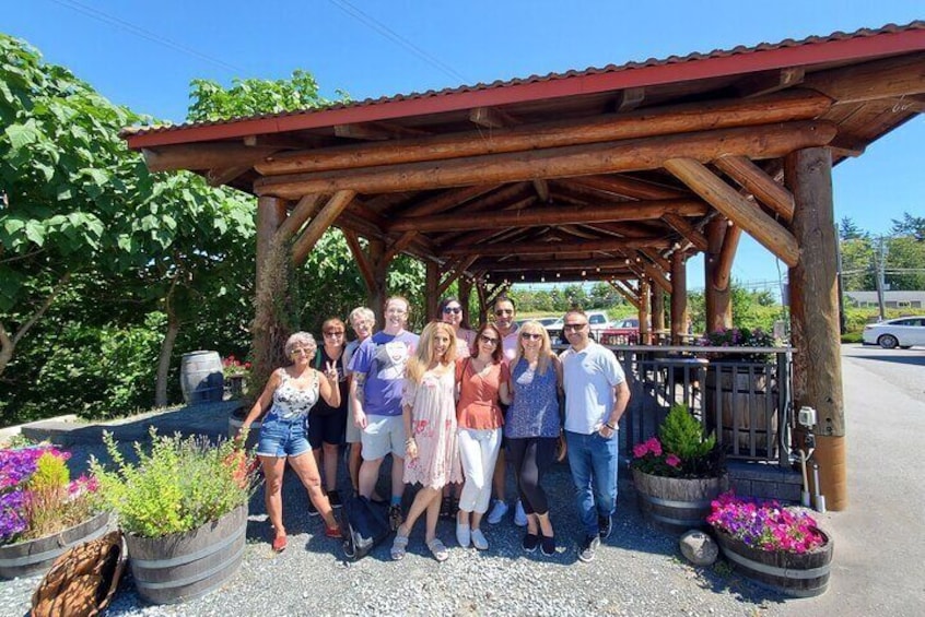 Wine Tasting on a sunny day - can not get better than this!
