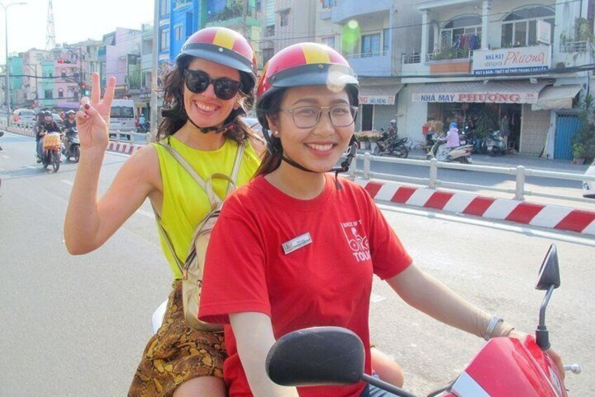 Smilling on the bike