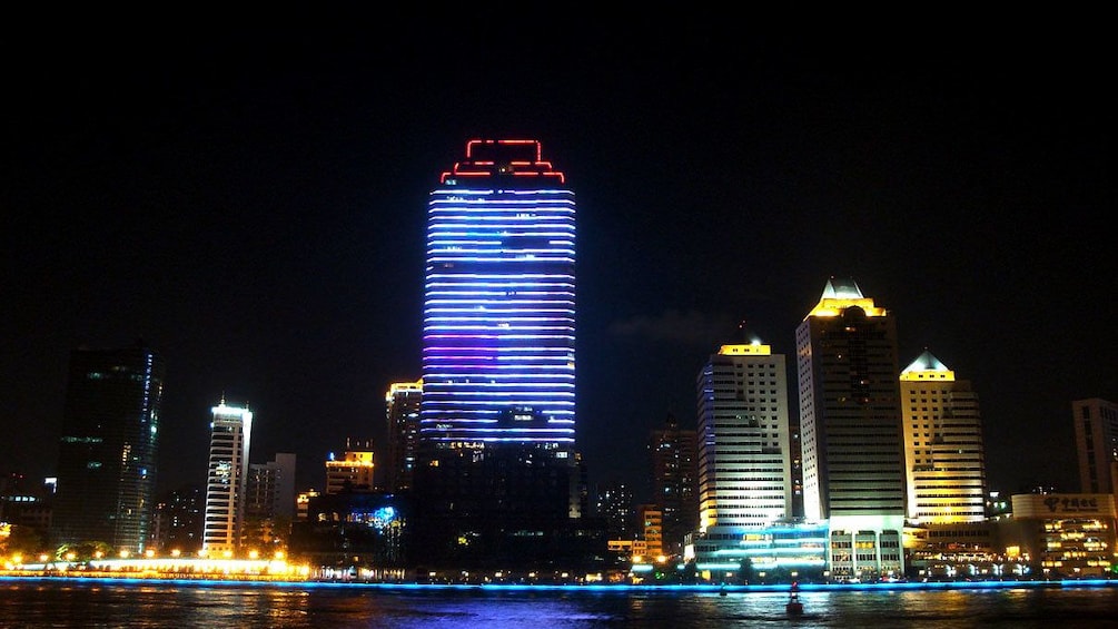 Night city view in Shanghai