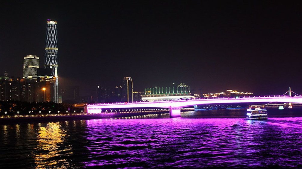 Night city view in Shanghai