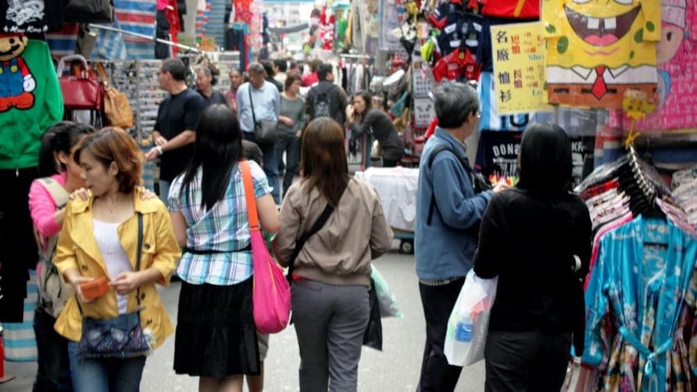 crowded street near Guangzhou
